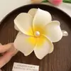 Moderna Pinza para el Cabello de Plumeria Pinza Nueva Accesorio para el Cabello de Playa Pinza de Tiburón de Celebridad de Internet en la Parte Posterior de la Cabeza Dai Accesorios para la Cabeza