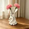 Venta Caliente Transfronteriza Adorno de Jarrón de Sirena Impreso en 3D Forma de Concha Decoración para Amantes del Océano Escritorio del Hogar Estantería