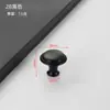 Manija de Acero Inoxidable de un Solo Agujero en Dorado y Negro para Gabinetes, Zapateros, Manijas de Puerta en Forma de Hongo, Manijas Redondas Simples para Cajones y Muebles