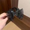 Elegante Clip de Mariposa de Lujo Ligero con Diamantes Completos para Mujer, Red de Alto Nivel, Super Hada, Gestapa, Burbuja Trasera, Pasador Delicado para el Cabello