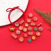 Mezcla de 20 tipos de cuentas de aceite de goteo seguras, felices, de la suerte, con agujero grande, para pulsera de cuentas DIY, joyería, cuentas espaciadoras con carácter fu, accesorios