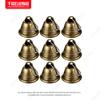 Campana de cuerno navideño metal apertura campana de hierro adornos colgantes para árbol de Navidad campana para mascota accesorios ventas directas de fábrica