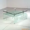 Rack de Armazenamento para Mesa de Centro, Gabinete de Vidro Temperado, Mesa de Vidro para Passar Roupa, Divisória de Vidro Branca, Personalização Customizada pelo Fabricante de Vidro Temperado