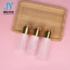 Garrafa de classificação de cosméticos de acrílico de alta qualidade, garrafa de vidro fosco, quantidade de spray, garrafa de loção, garrafa de creme Dourado fosco