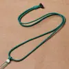 Cordón con Colgante Minimalista de Jade Hetian Natural, Colgante de Cuello Pixiu de Jade, Cordón Trenzado Ajustable para Hombres