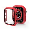 Adecuado para Apple 11/10/9 Watch Funda Protectora Ultra Anti-Rayaduras Película de Vidrio PC Funda Templada Película Integrada S8 Watch Case