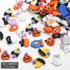 Nova Arte de Unhas Cartoon de Halloween Resina Personalidade Usar Armadura Abóbora Engraçada Aranha Crânio Decoração de Unha