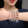 Pulsera de Círculo Sencillo de Cuentas Redondas de Cristal Blanco Natural de Donghai para Hombre y Mujer Joyería de Moda Venta al por Mayor en Vivo Pulsera de Cristal a Granel