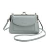 2023 Nueva Bolsa Mensajera Móvil Gran Capacidad Bolso de Hombro para Mujer Moda Bolso de Mujer Estilo Coreano Fresco Color Sólido Bolso de Noche