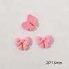 Oso con lazo rosa de niña dulce Corona amor flocado parche de resina Diadema DIY Accesorios femeninos al por mayor
