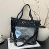 Bolso Cuadrado Pequeño de Moda 2025 Bolso Transparente Bidimensional Bolso de Mano Elegante Textura de Alta Calidad Bolso de Hombro Único Cruzado