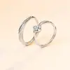 Anillo de Pareja Beso de Ángel Un par de anillos de boda para hombre y mujer sentido de diseño de fabricantes de anillos de nicho al por mayor