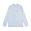 Camiseta Base Redonda Divertida com Tema de Gato para Mulheres, Camiseta de Manga Longa de Inverno, Caimento Solto, Emagrecimento, Top 100% Algodão
