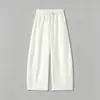 Pantalones Casuales de Moda Finos de Pierna Ancha para Hombre de Verano Nuevos, Pantalones Curvos Sencillos Relajados Estilo Old Money de Tencel, Algodón y Lino para Hombre