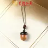Colgante Difusor de Incienso de Bellota de Palo de Rosa, Adorno Colgante Abrible para Coche, Accesorio de Cadena para Teléfono Unisex para Colgar en el Cuello