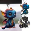 Tarjeta de Navidad para Bebé Coche Colgante de Resina Adorno de Dragón Volador Dinosaurio Lindo Transfronterizo Decoración del Hogar Xianghong