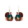 Suministro transfronterizo de pendientes de metal lindo patrón de frutas pendientes europeos y americanos los más vendidos en Amazon pendientes de Acción de Gracias personalizados
