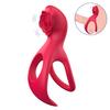 Anillo Vibrador de Doble Ala Aixia Control Remoto Inalámbrico Cierre Retardado Anillo para Esperma Resonancia de Pareja Doble Anillo Juguete Sexual para Adultos