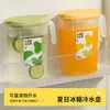 Jarra de Agua Fría para Refrigerador para Uso Doméstico, Gran Capacidad, Resistente a Altas Temperaturas, Dispensador de Bebidas de Té de Frutas, Jarra para Cold Brew, Jarra de Agua con Hielo