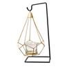 Candelabro de hierro nórdico simple, adorno decorativo para restaurante occidental, accesorio romántico para cenas a la luz de las velas, decoración de bodas