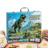 Directo del fabricante: Plumones de acuarela 145 juego de pinceles para niños, pinceles, crayones, pasteles al óleo, caja de regalo de material de arte para estudiantes