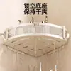 Estante de Baño Triángulo Baño Inodoro Sin Taladro Montado en Pared Almacenamiento de Esquina Lavabo Colgador de Gel de Ducha