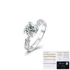 Anillo de Moissanita de 1 Quilate con Diseño de Nicho Más Vendido de Amazon Tonglin para Mujer, Anillo de Diamante de Moissanita Moderno y Sencillo