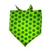 Toalha Triangular para Pet Dia de São Patrício Trevo de Quatro Folhas Acessórios para Gato Cachorro Chapéu para Pet Suprimentos Ajustáveis para Pet