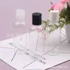 Garrafa PET redonda de 80ml com ombro arredondado, frasco com tampa flip-top, pote transparente vazio, frasco plástico dosador para cosméticos, frasco de detergente para louça de 80ml