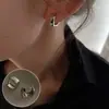 Pendientes de Clip Retro Estilo Hong Kong Dulces y Frescos para Mujer, de Moda y Versátiles, Alta Gama, No Requieren Perforación, Clips para Cartílago, Pendientes Personalizados de Nicho, Tendencia