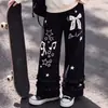 Conjunto de dos piezas para niña para primavera y otoño 2026: Top de punto con cuello polo, patchwork y cuello redondo, y pantalón ancho de encaje dulce
