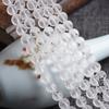 Cristal blanco esmerilado mantra de seis sílabas productos semiacabados cuentas sueltas cuentas redondas cuentas con cuentas diy