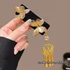 Horquilla electrónica de mariposa, fina como las alas de una cigarra, accesorio para el cabello, estilo Super Hada Mori, decoración retro de malla para selfies, horquilla para la cabeza de una dulce niña.