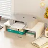 Suporte para impressora, copiadora de mesa ajustável em altura, caixa de suporte elevada para armazenamento e organização de documentos de escritório, papel A4