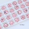 Taladro de uñas Dongzhou de 12 mm con forma de copo de nieve grande y punta inferior, con diamantes de imitación superdeslumbrantes, accesorios de bricolaje, taladro de vidrio de moda simple