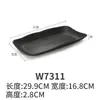 Plato Rectangular de Melamina para Barbacoa Comercial Imitación Porcelana Vajilla Plato para Plato Caliente Plato para Plato Frío Japonés Sushi Plato Frío Regalo de Negocio
