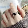 Anillo Abierto Geométrico de Moda con Diseño Único, Anillo de Moda Estilo Ins, Accesorio Versátil y Elegante para Chicas