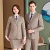 Conjunto de Terno Unissex para Outono e Inverno, Traje Profissional para Entrevista, Roupa Formal de Trabalho de Alta Qualidade, Terno Elegante
