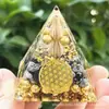 Uma Variedade de Bolas de Cristal Naturais Transfronteiriças, Pedra Olho de Tigre em Forma de Pirâmide, Cascalho de Cristal, Decoração de Mesa em Resina para Casa