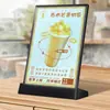 Letrero de Mesa de Escritorio Luminoso Tarjeta de Exhibición de Precios Soporte para Tarjetas de Mesa Tarjeta de Mesa Acrílica Cartel de Escritorio A4 Tarjeta de Menú