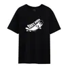 Camiseta Masculina de Manga Curta Algodão Puro de Fibra Longa de Xinjiang Pima Algodão Luxuosa 50 Fios Amônia Líquida Impressão Direta Importada