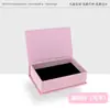 Caja de Regalo con Textura para Joyería, Estilo Tapa Abatible para Anillos, Pendientes, Pulseras de Cristal, Caja de Embalaje de Alta Gama, Preparación de Stock Transfronterizo