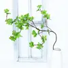 Planta artificial Rama de Campana Japonesa arreglo floral decoración Madera borracha sala de estar habitación modelo decoración flor artificial planta verde decoración