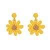 Brincos de Flor Margarida Doce Tecidos à Mão Limitados de Primavera Moda Feriado Ráfia Girassol