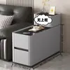 Gabinete Lateral Inteligente para Sofá Sala de Estar de Apartamento Pequeño Moderno Simple Multifuncional Gabinete Lateral Divisor Gabinete de Reposabrazos Gabinete de Almacenamiento