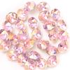 Decoración de Uñas con Diamante Shijia de Alta Calidad de 6 mm K9 Diamante Rosa Cristalino Punto de Luz Diamante con Punta Inferior Diamante