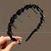Faixa de Cabeça Preta Masculina para Lavar o Rosto, Faixa de Cabelo para Esportes, Presilha de Cabelo Invisível para Cabelo com Volume, Faixa de Cabelo para Fixar Cabelo, Presilha de Cabelo que Não Aperta