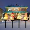 Lámpara LED solar de muñeco de nieve para exteriores, impermeable, para patio, paisaje, luces decorativas navideñas, 2022