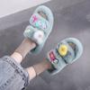 Outono e inverno Novo Meninas chinelos de algodão de pelúcia fofos pequenos frescos para casa Personalizado Piso engrossado chinelos de algodão
