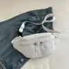 Nova Coleção Primavera e Verão 2025 Veludo Simples Moda Cor Sólida Casual Esportivo Bolsa de Ombro Transversal Bolsa de Cintura Bolsa de Peito para Mulheres